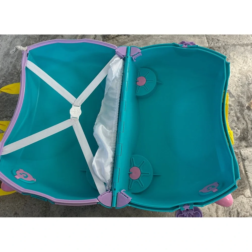 Trunki Ride On Suitcase Turquoise‎ Unicorn Wheeled Carry On Luggage VVGUC